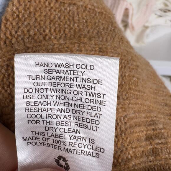 Pink Rose Women's Size L Striped Long Sleeve Crop Sweater- fall, casual  #3009 - Picture 7 of 8